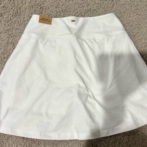 PINK Victoria's Secret White A-Line Mini Skirt Skort Casual Wear & cute top free